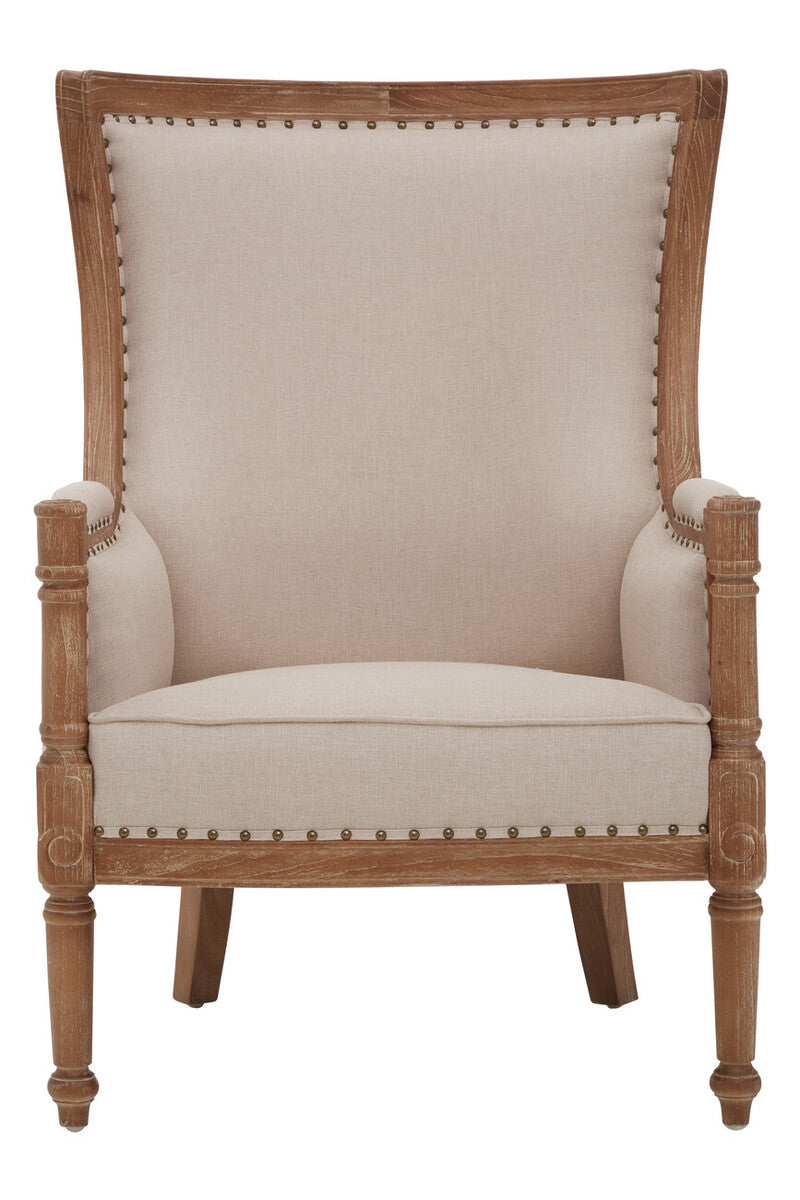 Cabra Cream Fabric Armchair