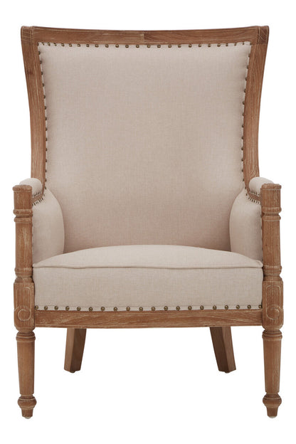 Cabra Cream Fabric Armchair