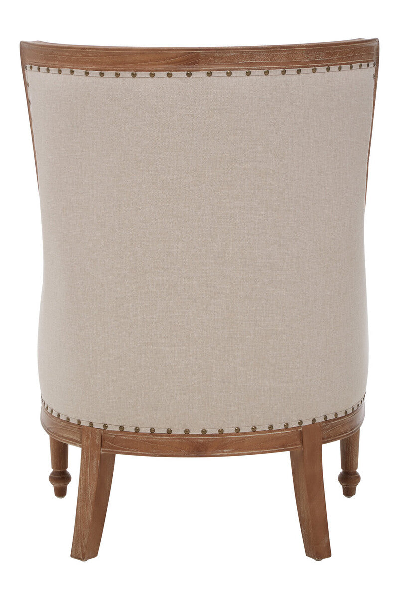 Cabra Cream Fabric Armchair