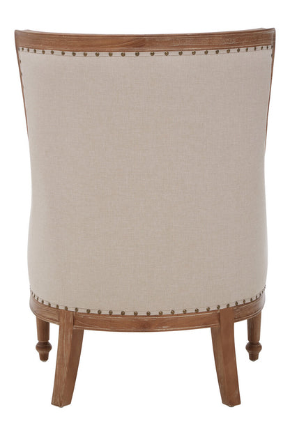 Cabra Cream Fabric Armchair