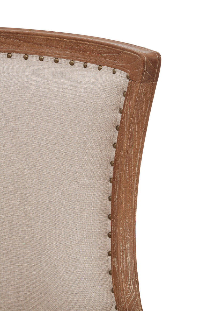 Cabra Cream Fabric Armchair