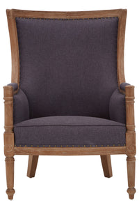 Cabra Graphite Grey Fabric Armchair