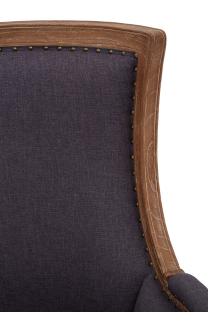 Cabra Graphite Grey Fabric Armchair