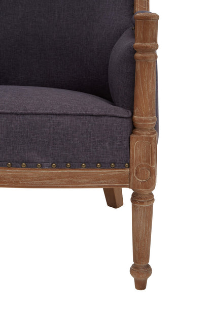 Cabra Graphite Grey Fabric Armchair