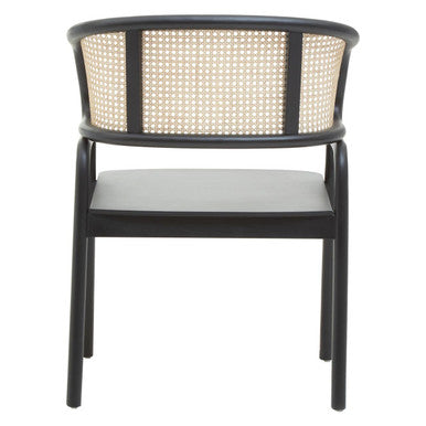Corso Cane Rattan And Black Chair