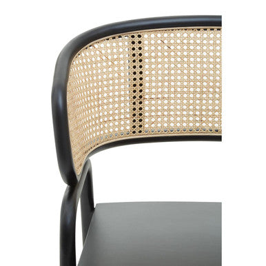 Corso Cane Rattan And Black Chair