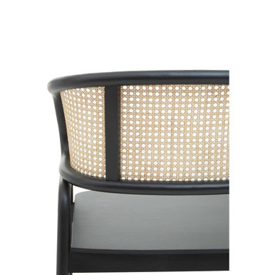 Corso Cane Rattan And Black Chair