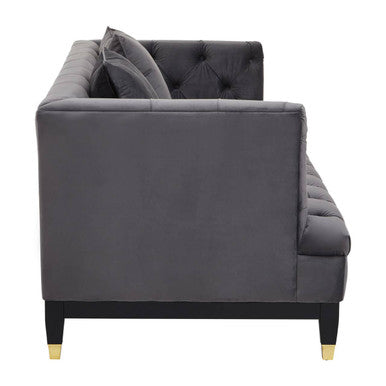 Sefira 2 Seat Viola Pirate Grey Fabric Sofa