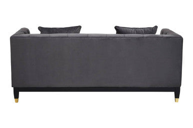 2 Seater Viola Pirate Grey Fabric Sofa, Sefira - Image 4