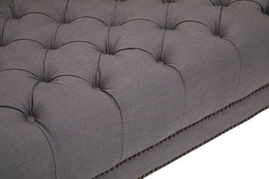 3 Seater Grey Fabric Sofa, Surina - Image 9