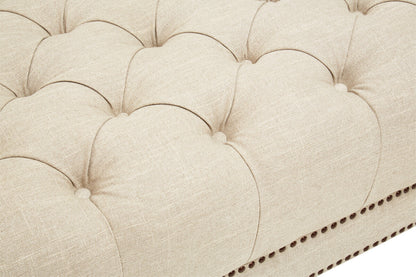 3 Seater Stone Fabric Sofa, Surina - Image 13