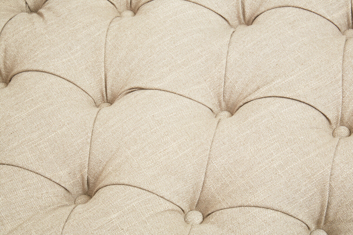 3 Seater Stone Fabric Sofa, Surina - Image 14