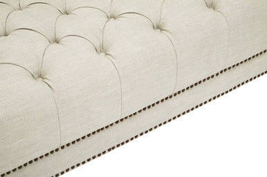 2 Seater Stone Fabric Sofa, Surina - Image 11
