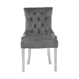 Richmond Grey Velvet Dining Chair