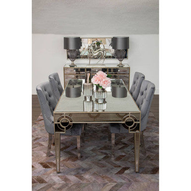 Richmond Grey Velvet Dining Chair