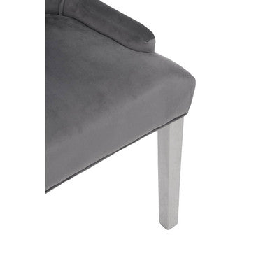 Richmond Grey Velvet Dining Chair