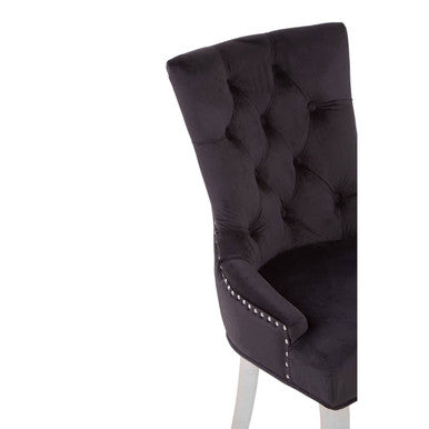 Richmond Black Velvet Dining Chair