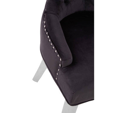 Richmond Black Velvet Dining Chair