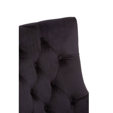 Richmond Black Velvet Dining Chair
