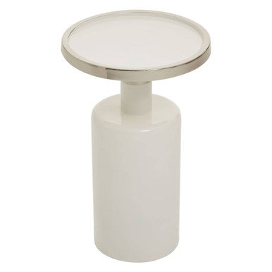 Elva Side Table With White Base