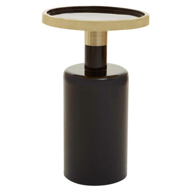 Elva Black And Gold Side Table