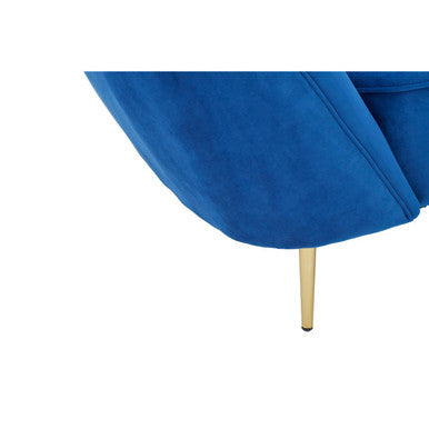 Felizia Midnight Blue Velvet Left Arm Chaise Longue - Image 6