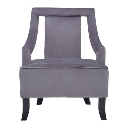 Faye Grey Velvet Chair