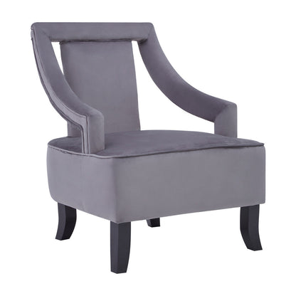 Faye Grey Velvet Chair