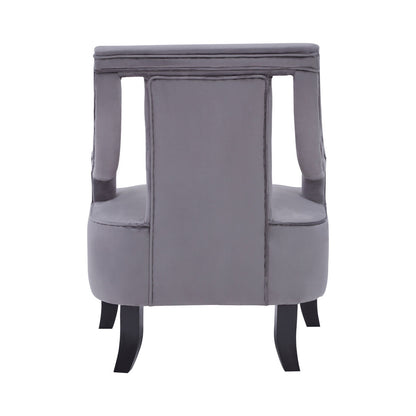 Faye Grey Velvet Chair
