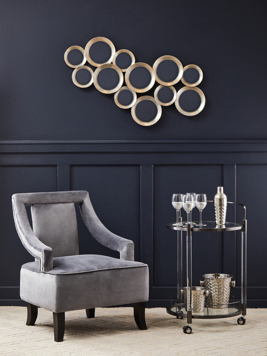 Faye Grey Velvet Chair