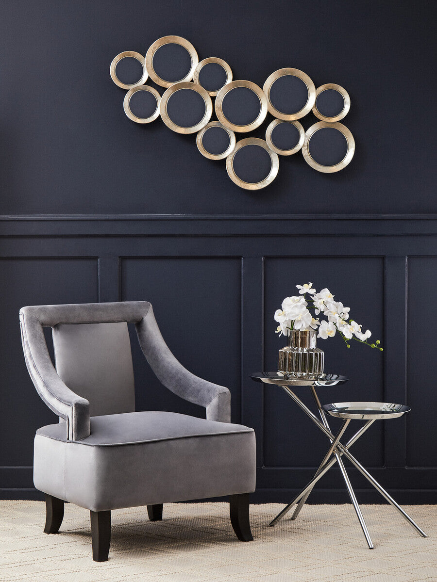 Faye Grey Velvet Chair