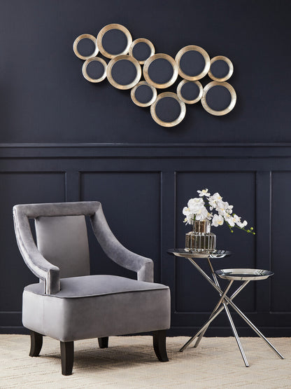 Faye Grey Velvet Chair