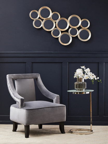 Faye Grey Velvet Chair