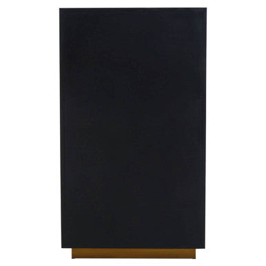 Roselle Recycled Elm Wood Cabinet With Brass Finish Base - Image 5