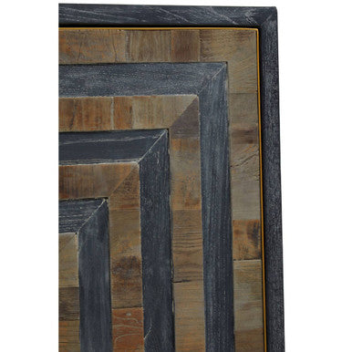 Roselle Recycled Elm Wood Cabinet With Brass Finish Base - Image 8