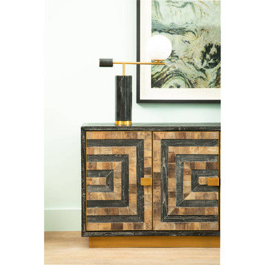 Roselle Four Door Recycled Elm Wood Sideboard