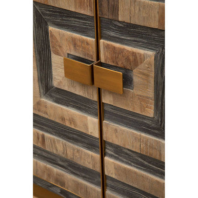 Roselle Two Door Recycled Elm Wood Sideboard - Image 9