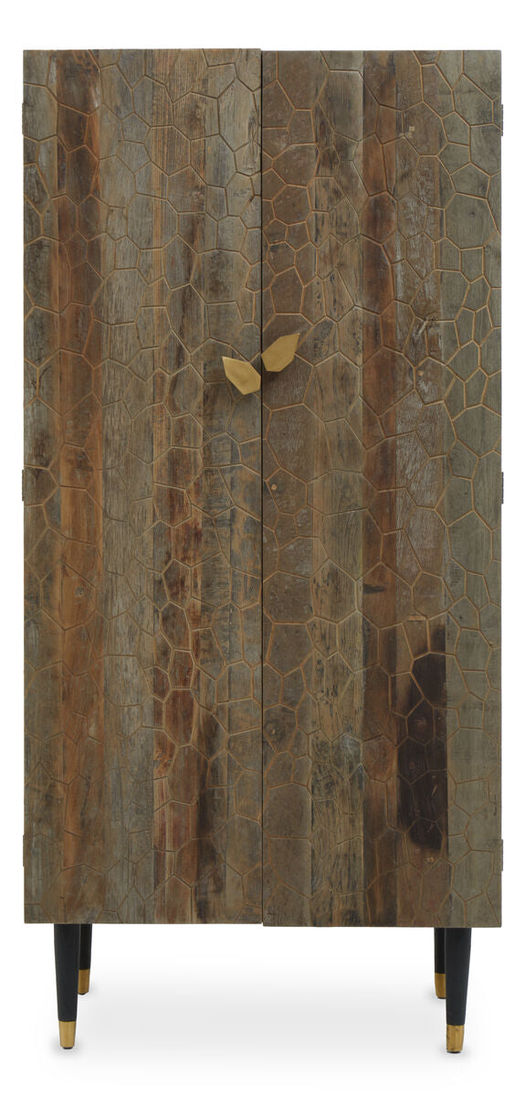 Malay Recycled Elm Wood Tall Cabinet