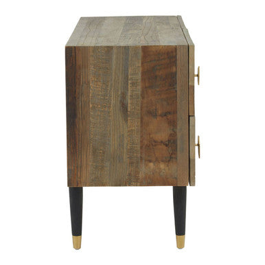 Malay Four Drawer Recycled Elm Wood Chest - Image 3