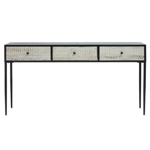 Luxor Three Drawer Rectangular Console Table