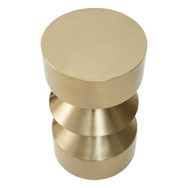 Corra Gold Finish Iron Side Table - Image 4