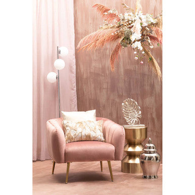 Corra Gold Finish Iron Side Table