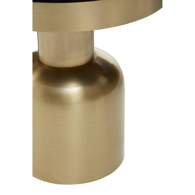 Corra Side Table With Circular Glass Top