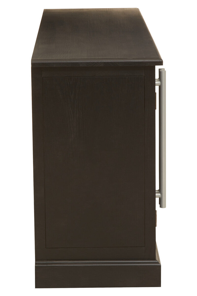 Lyon Black Oak Wood 4 Door Sideboard - Image 4