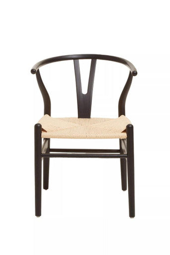 Lyon Wishbone Matte Black Chair
