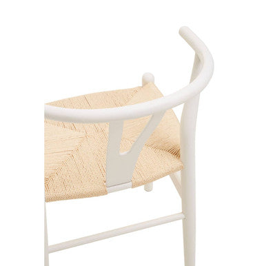 Lyon Wishbone Antique White Chair - Image 11