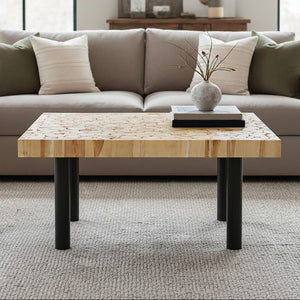 Malang Teak Wood Mosaic Square Coffee Table