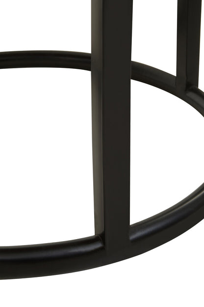 Malang Round Table With Iron Frame