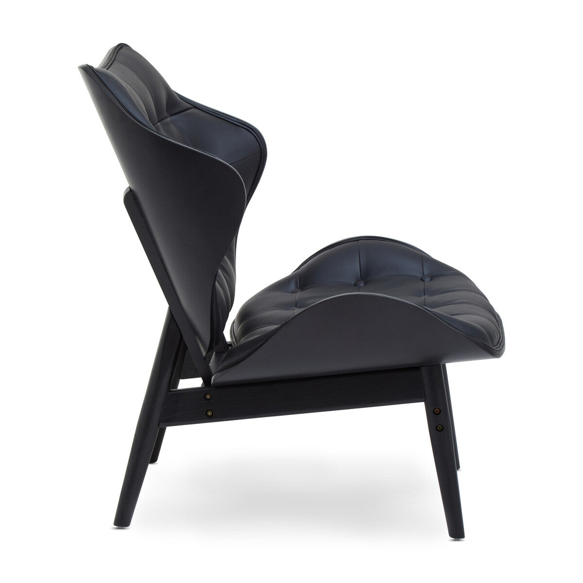 Vinsi Black Leather Effect Chair - Image 7