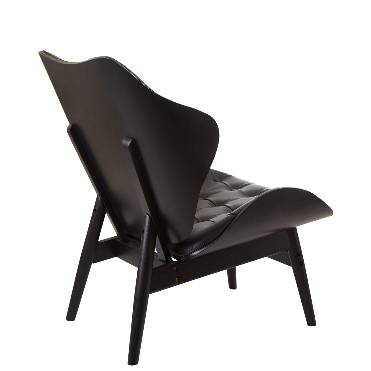 Vinsi Black Leather Effect Chair - Image 10